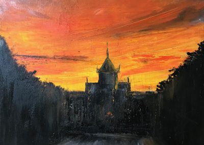 Sunset over Blenheim Palace