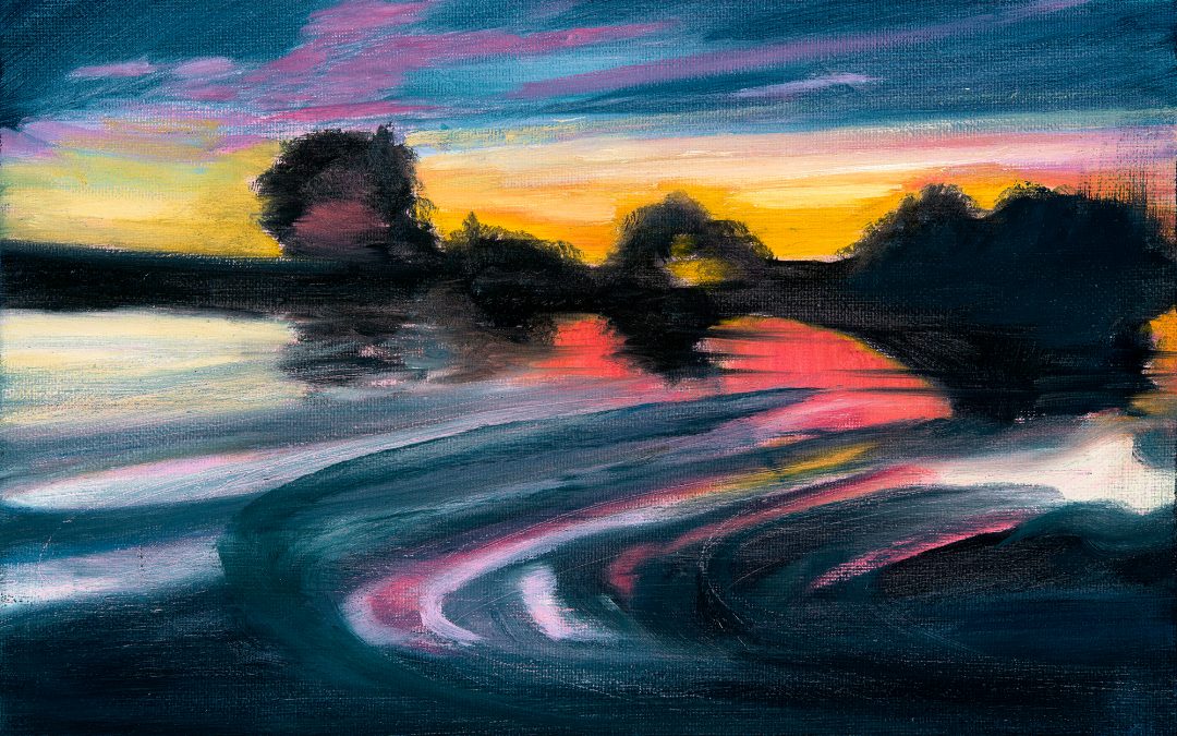 Sunset on the Charente