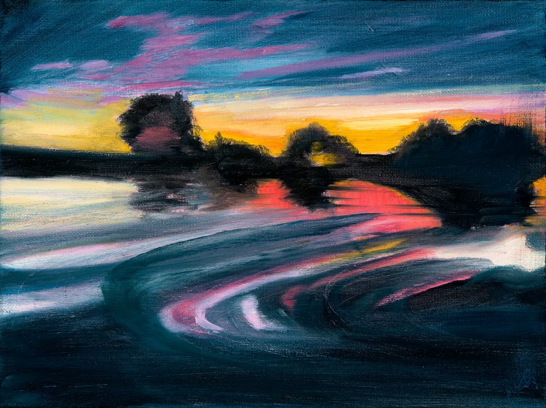 Sunset on the Charente